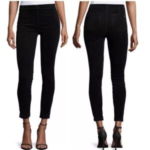 TORY BURCH Sz 25 Black Cord Slim Leg Ankle Pants